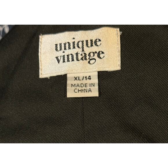 Unique Vintage 1930’s Black Thelma Wide Leg Trousers Pants XL NWOT - Picture 4 of 4